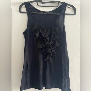 Express Black Ruffle Women’s Tank Top Sz XS